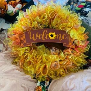 Welcome Fall wreath